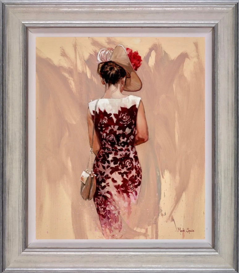 Burgandy And White Dress Ascot Study