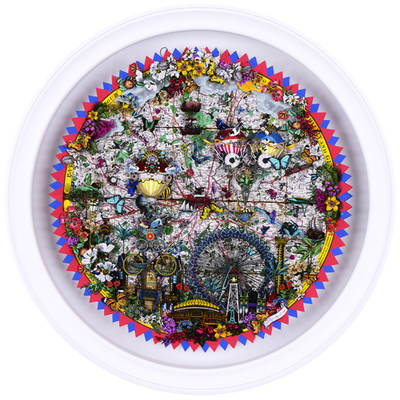 The 24 Miles Gilded Map