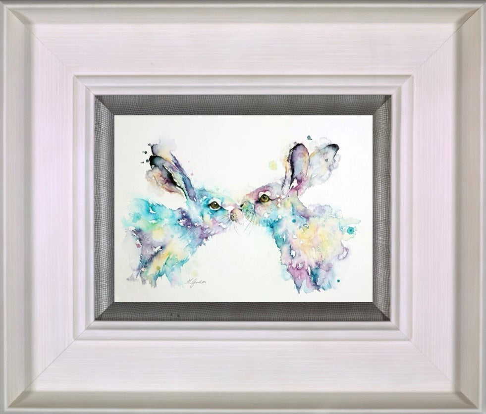 Dreamy Hares (Framed)