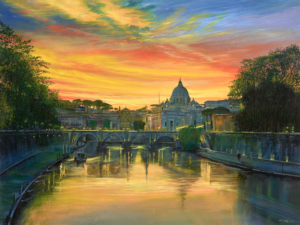 Sunset over Rome