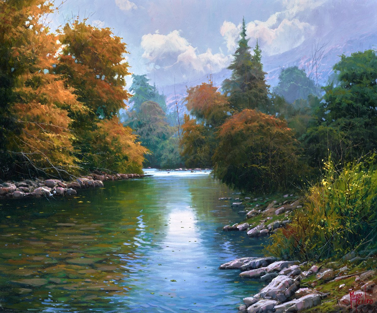 Saja River Near Barcena Mayor