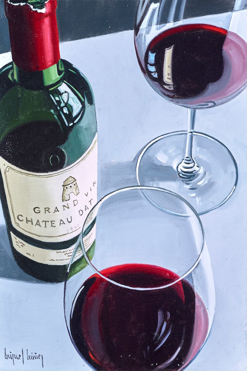 Enjoying a Glass of Red