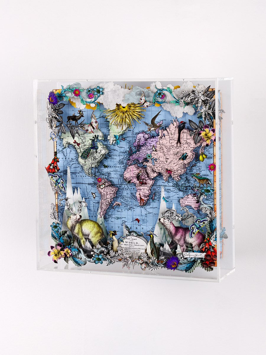 Navigators Floating Map - Polar Bear Discoveries of the world (Detail1)