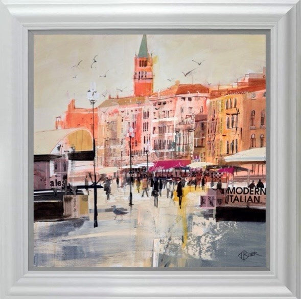 Venice Waterfront (Study) (Framed)