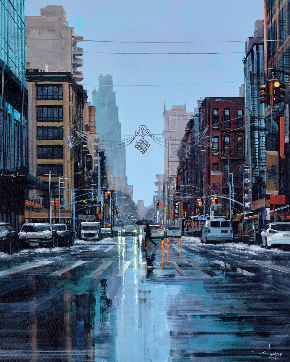 First snow in Manhattan