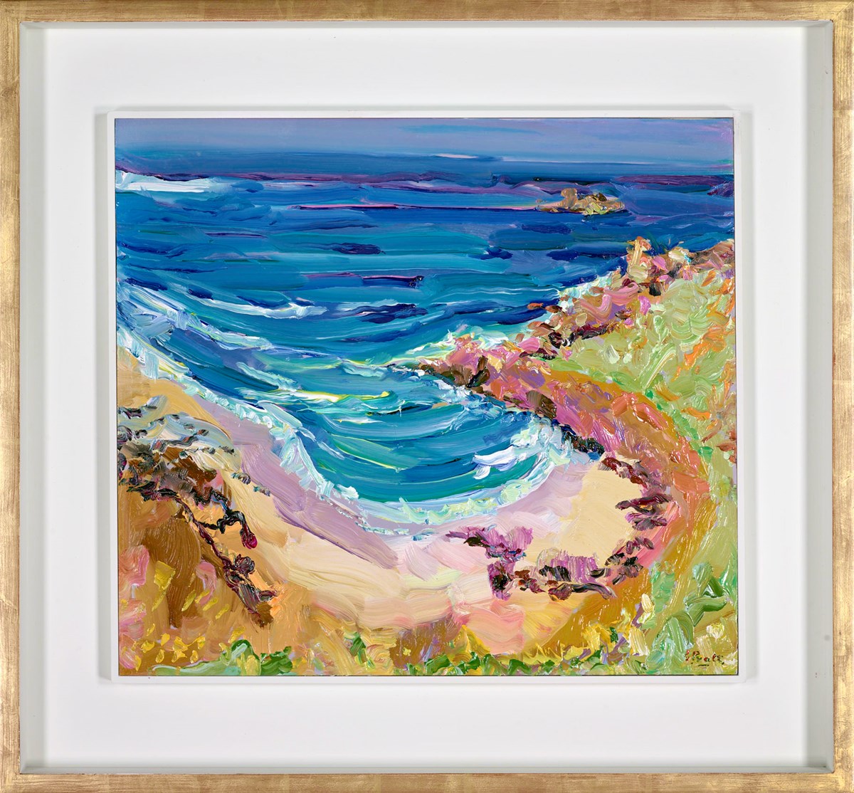 High above Gwynver beach