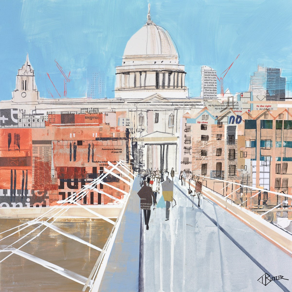 Heading for St Paul's (study)