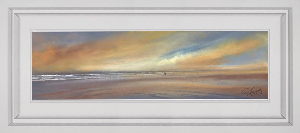 Strolling The Beach Together (Framed)