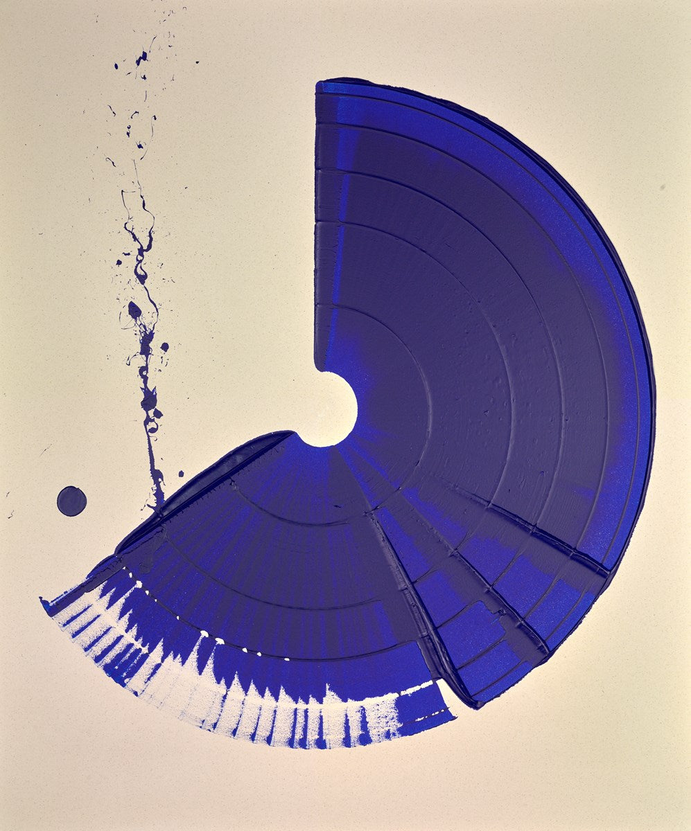 Large Brushstroke - Blue
