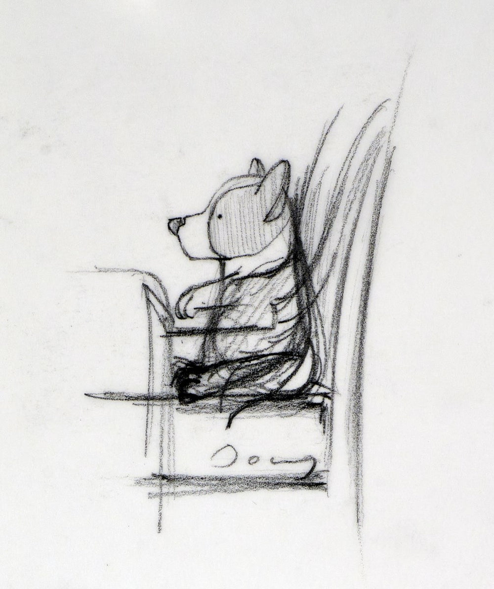 Garden Party Corgi Seated Study