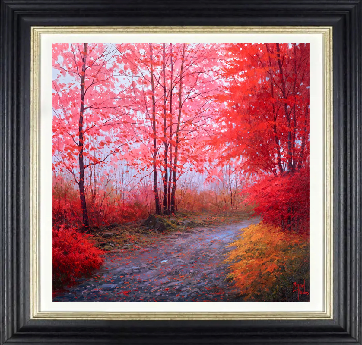 Otoño y Niebla (Framed)