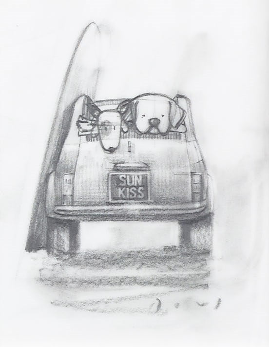 Fiat 500 on Beach X
