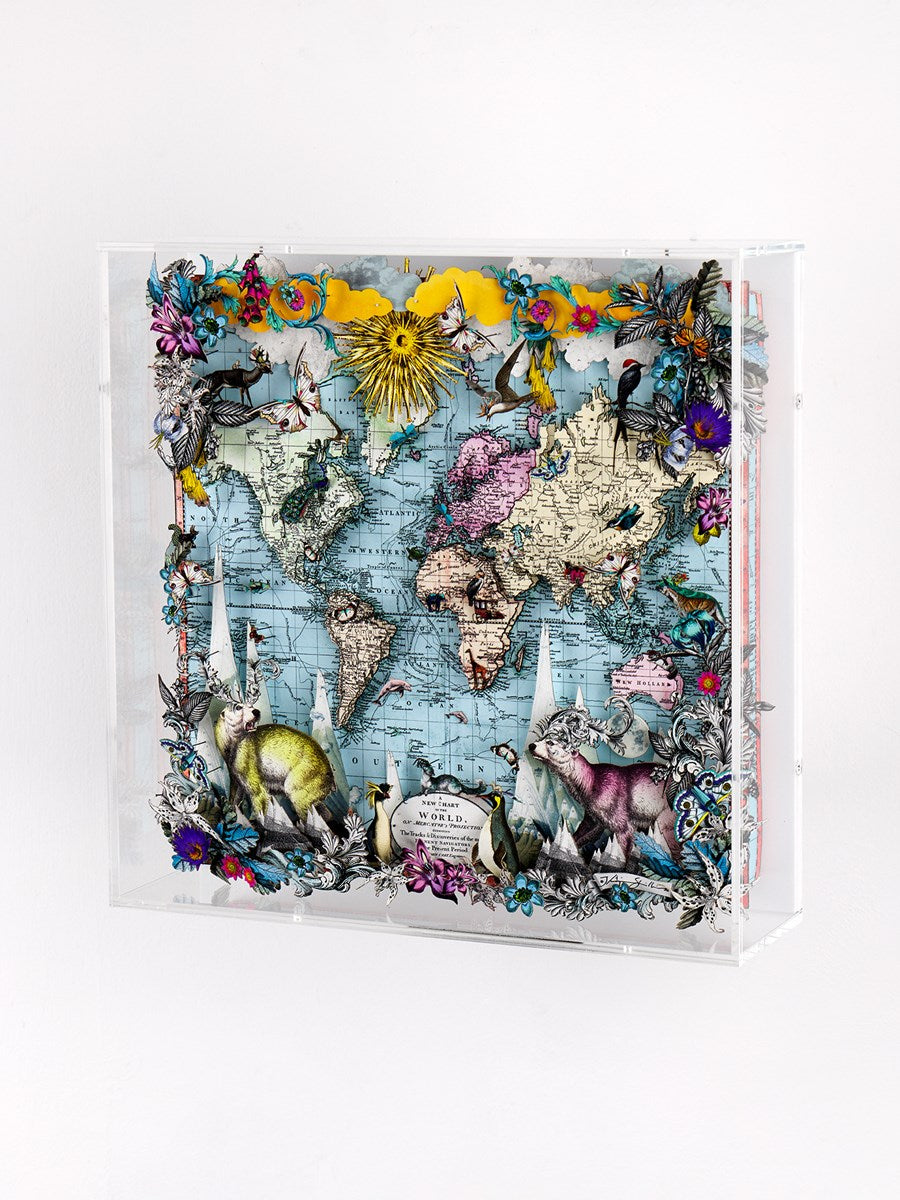Navigators Floating Map - Polar Bear Discoveries of the world (Detail1)