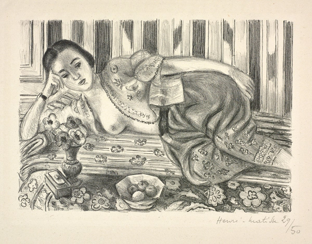 Odalisque a la Culotte de Satin Rouge, 1925