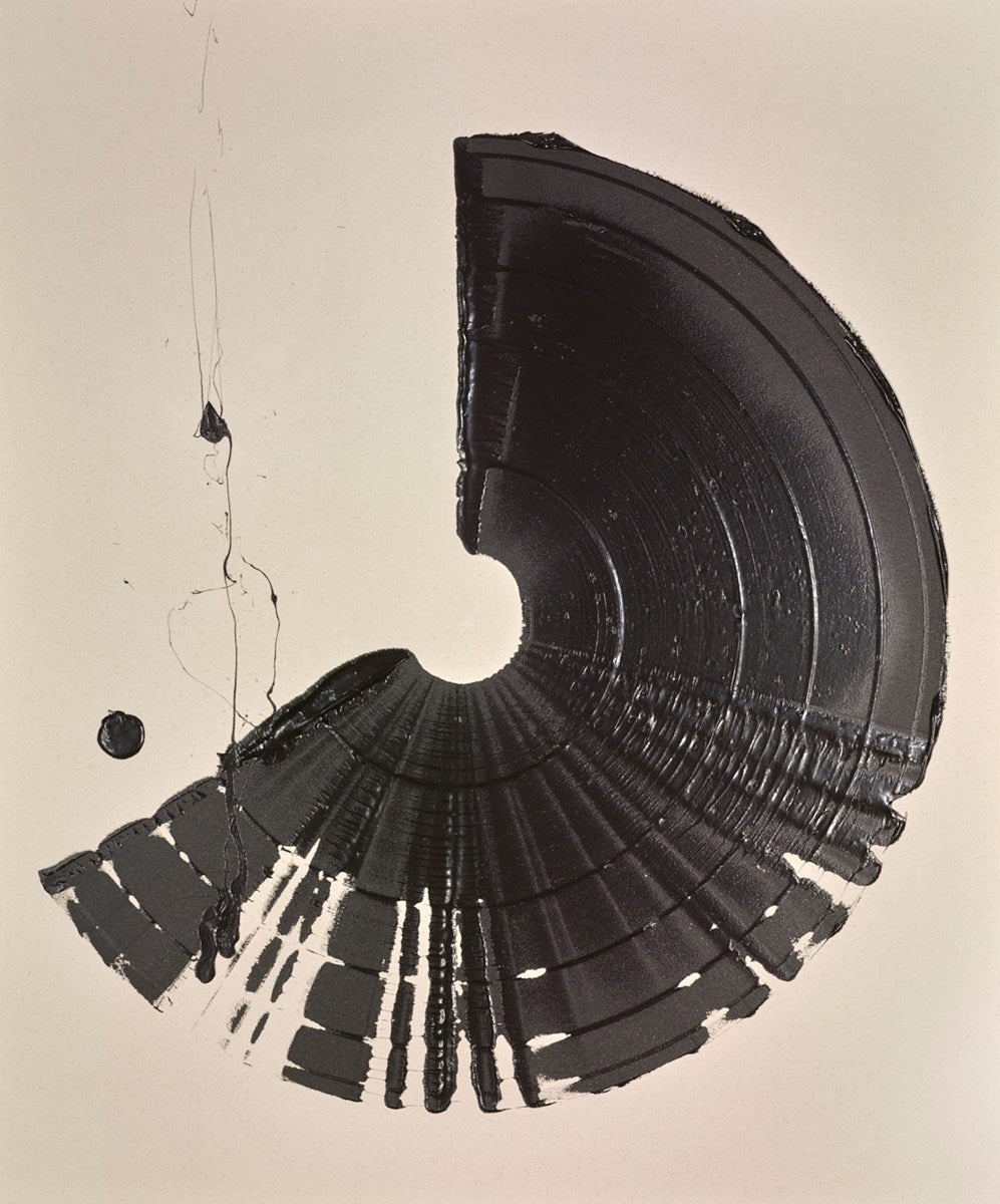 Large Brushstroke Black