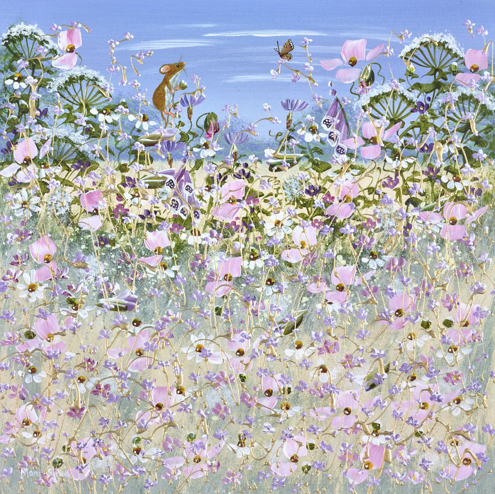 Fieldmouse and Wildflowers