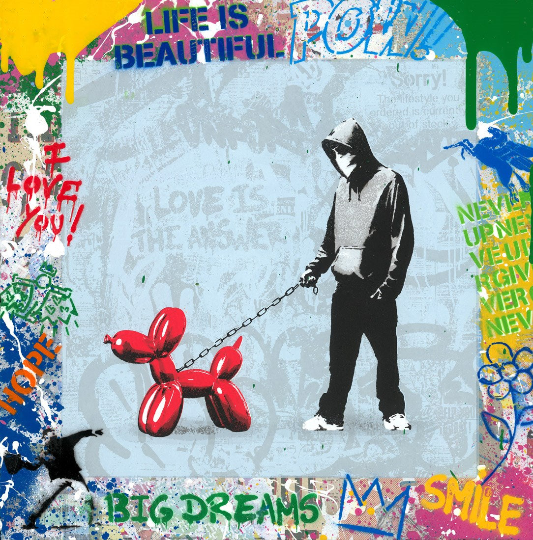 Banksy Dog Walker