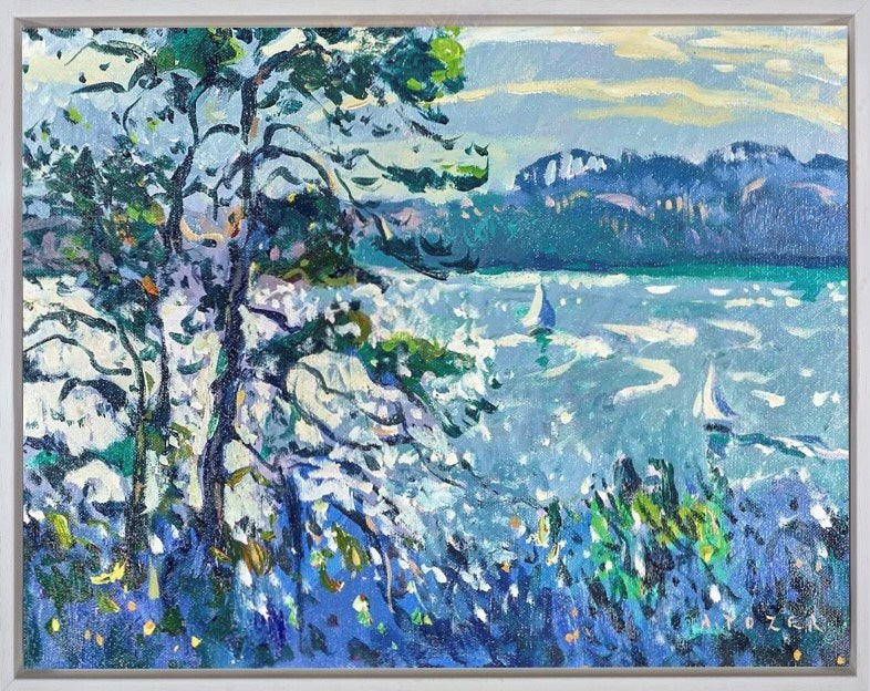 Rough Sea Sailing (Framed)
