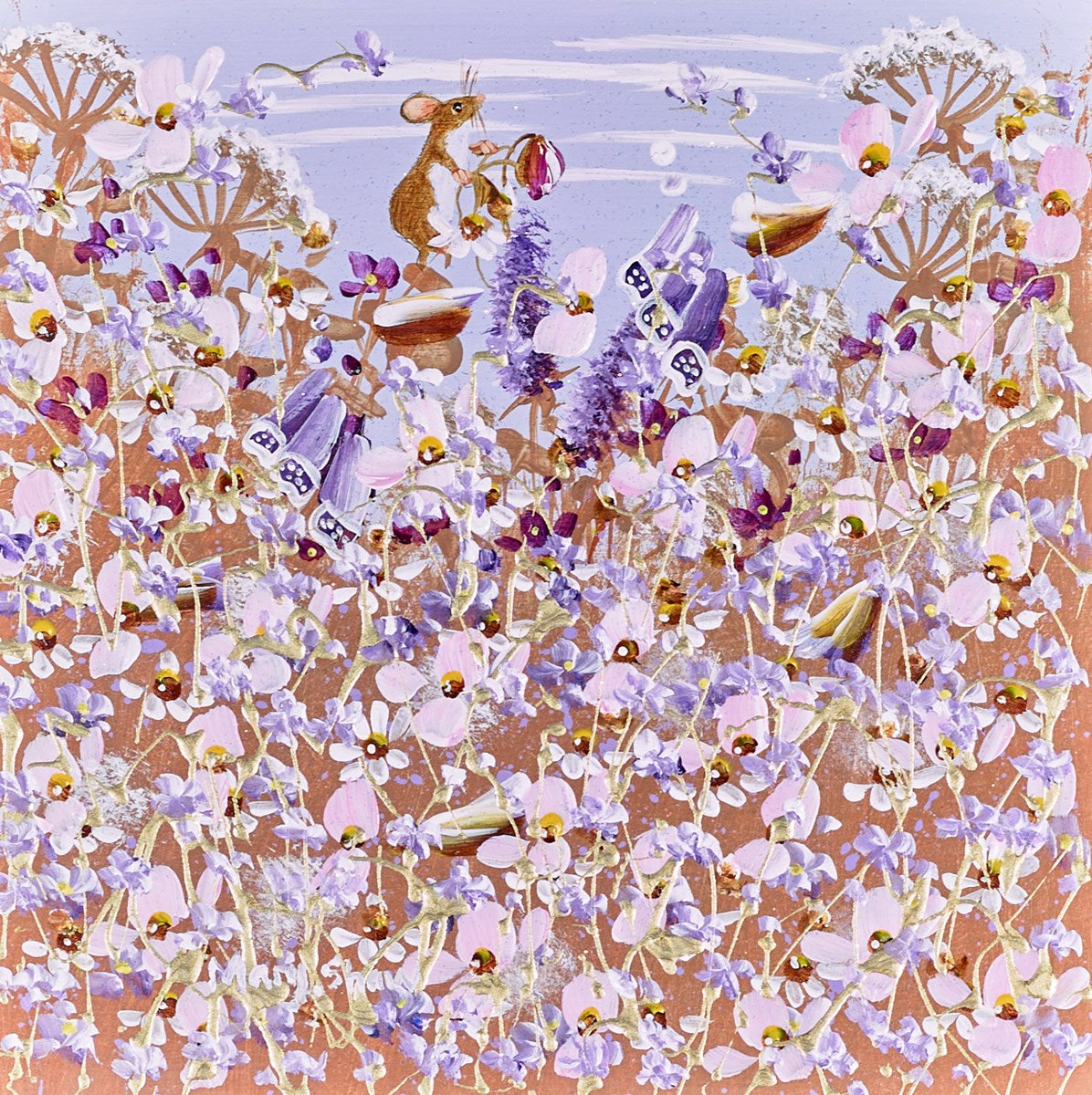 Fieldmouse and Florals III