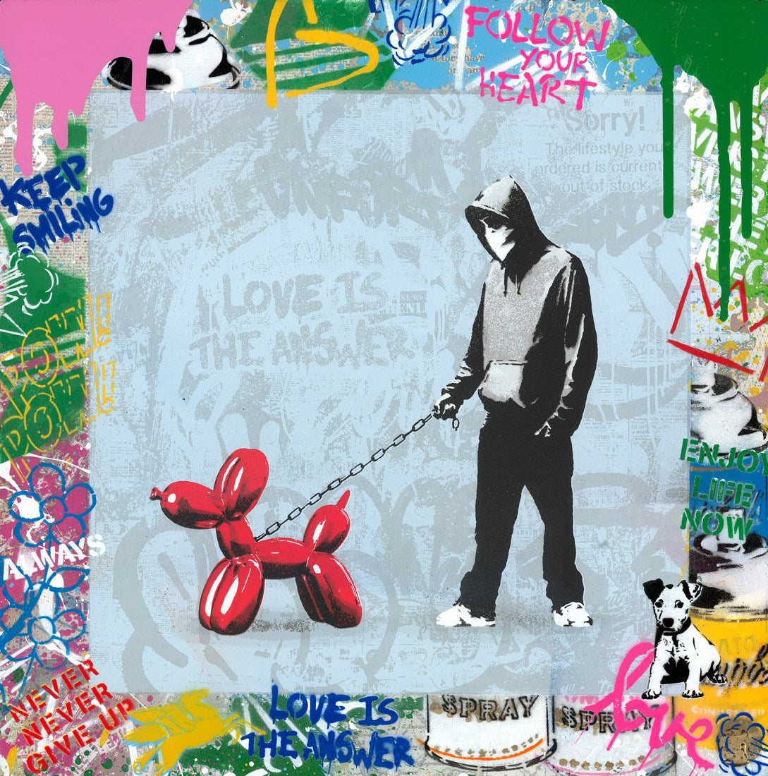 Banksy Dog Walker