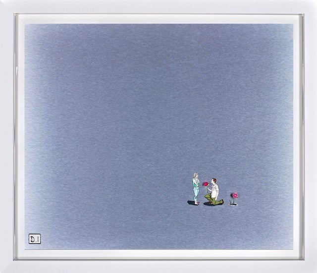 Man With Flowers IV (Framed)