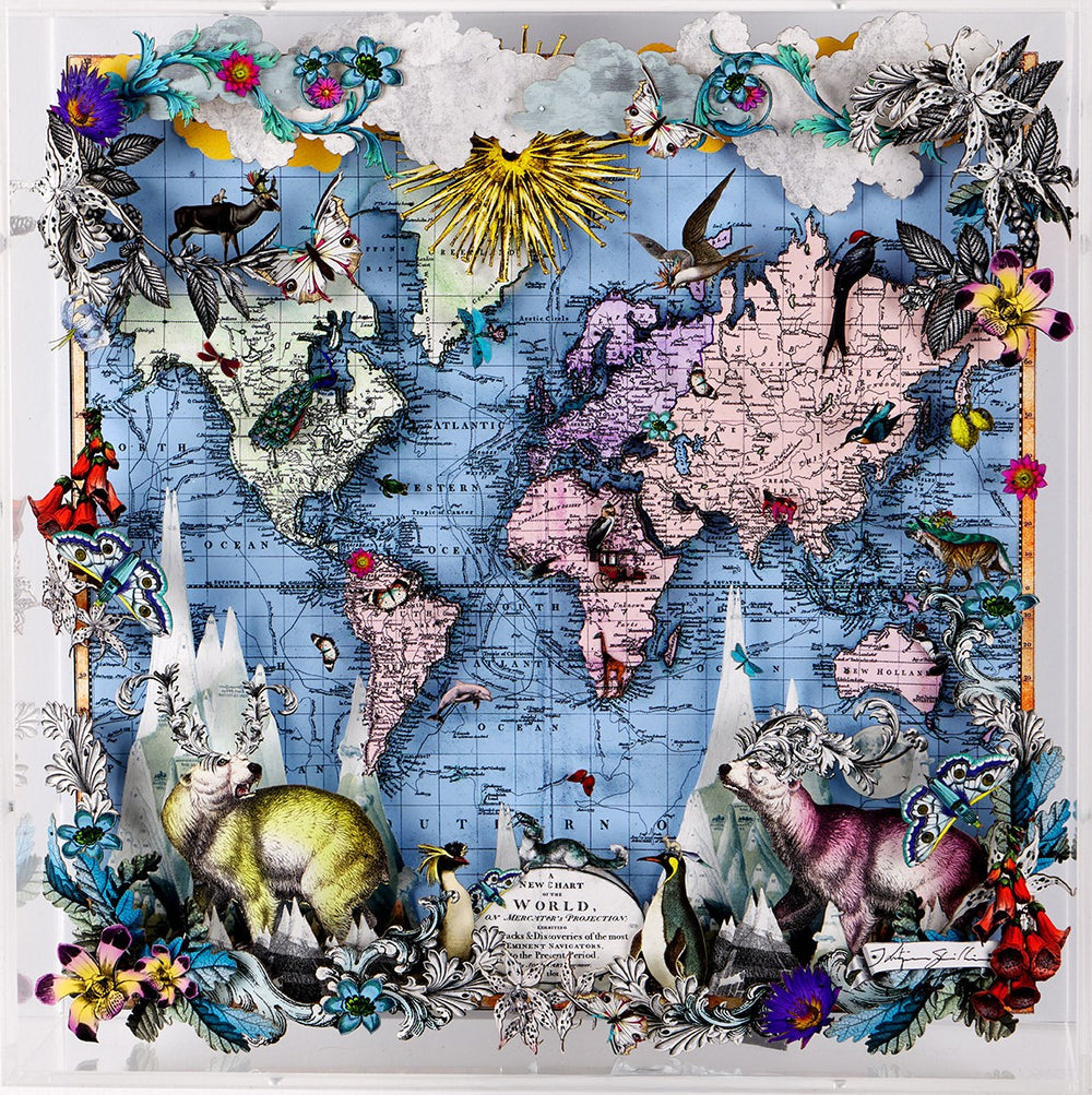Navigators Floating Map - Polar Bear Discoveries of the world