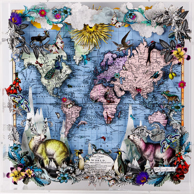 Navigators Floating Map - Polar Bear Discoveries of the world