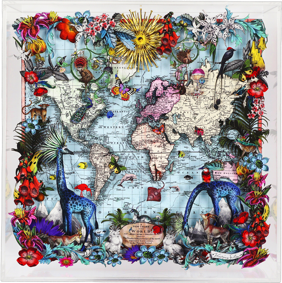 Navigators Floating Map - Giraffe Discoveries Of The World