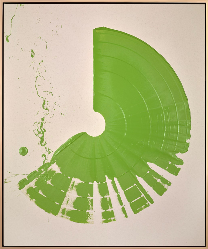 Large Brushstroke Green