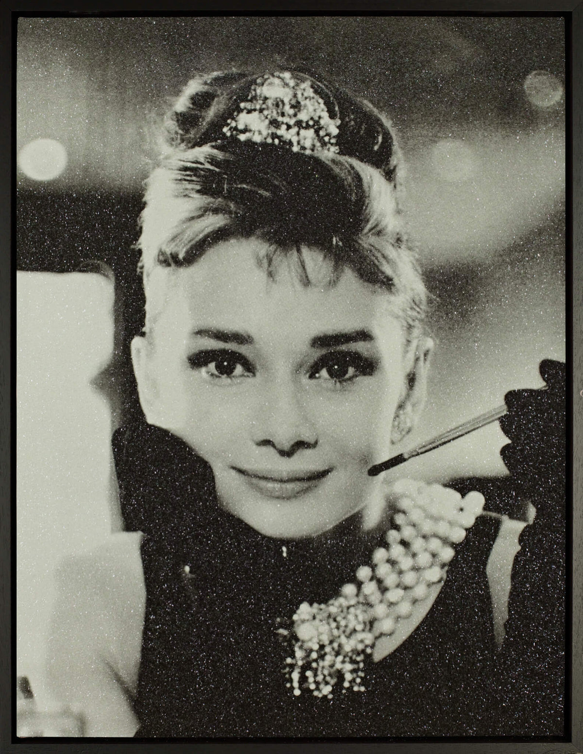 Audrey Hepburn Femme Fatale B&W