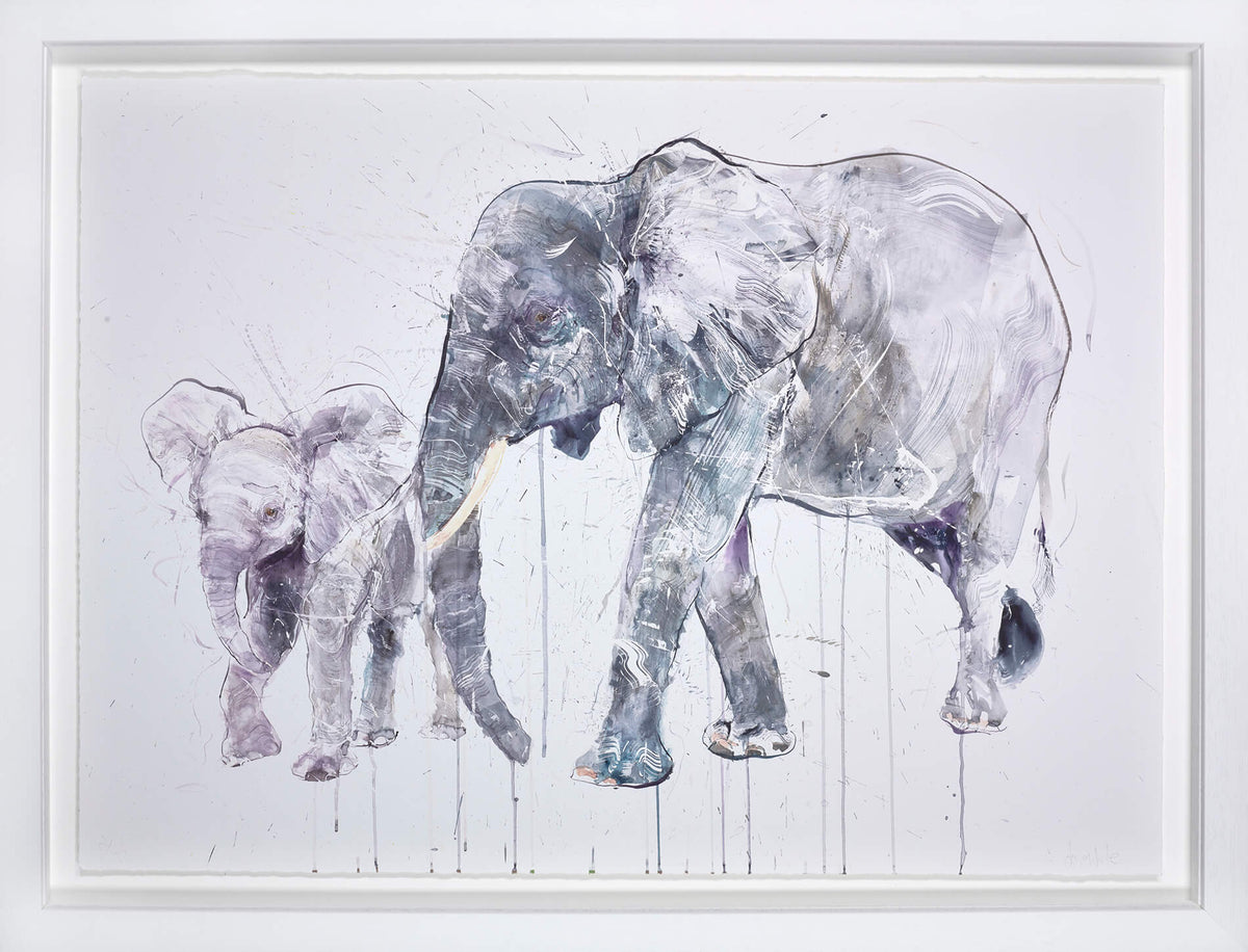 Elephant And Calf