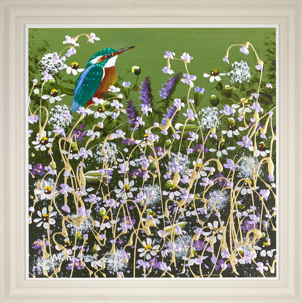Relaxing Kingfisher II (Framed)