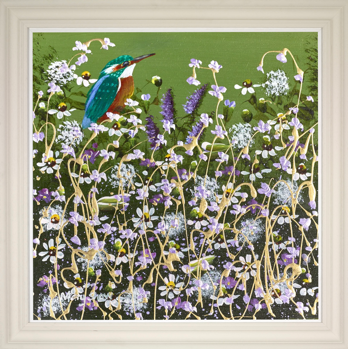 Relaxing Kingfisher II (Framed)