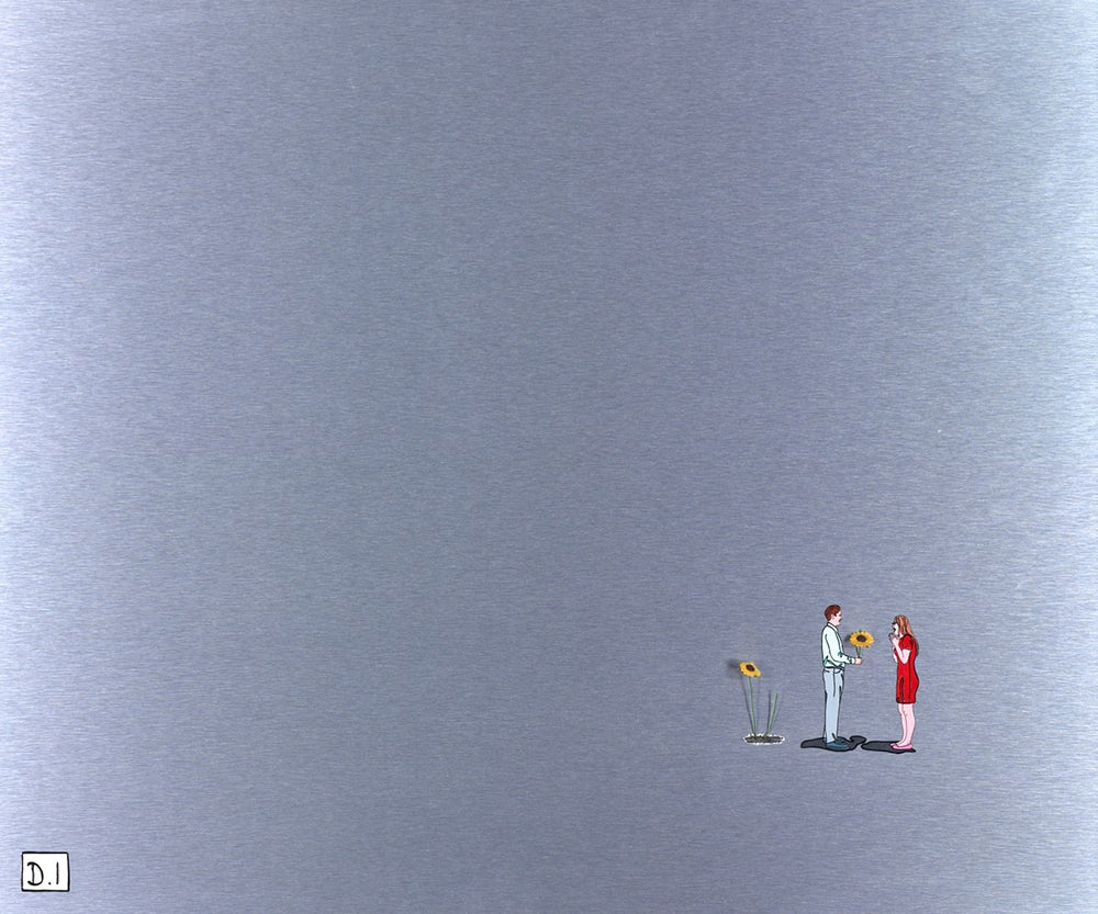 Man With Sunflowers (Red dress)