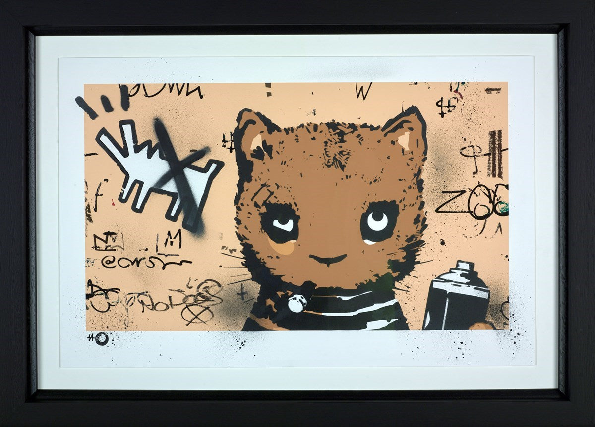 No Dogs (Tan) (Framed)