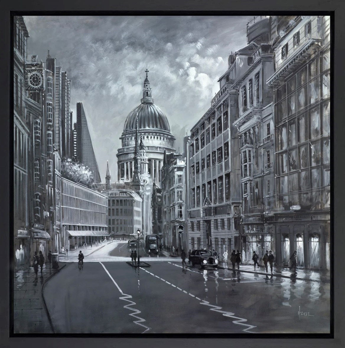 A Quiet City Day (Framed)