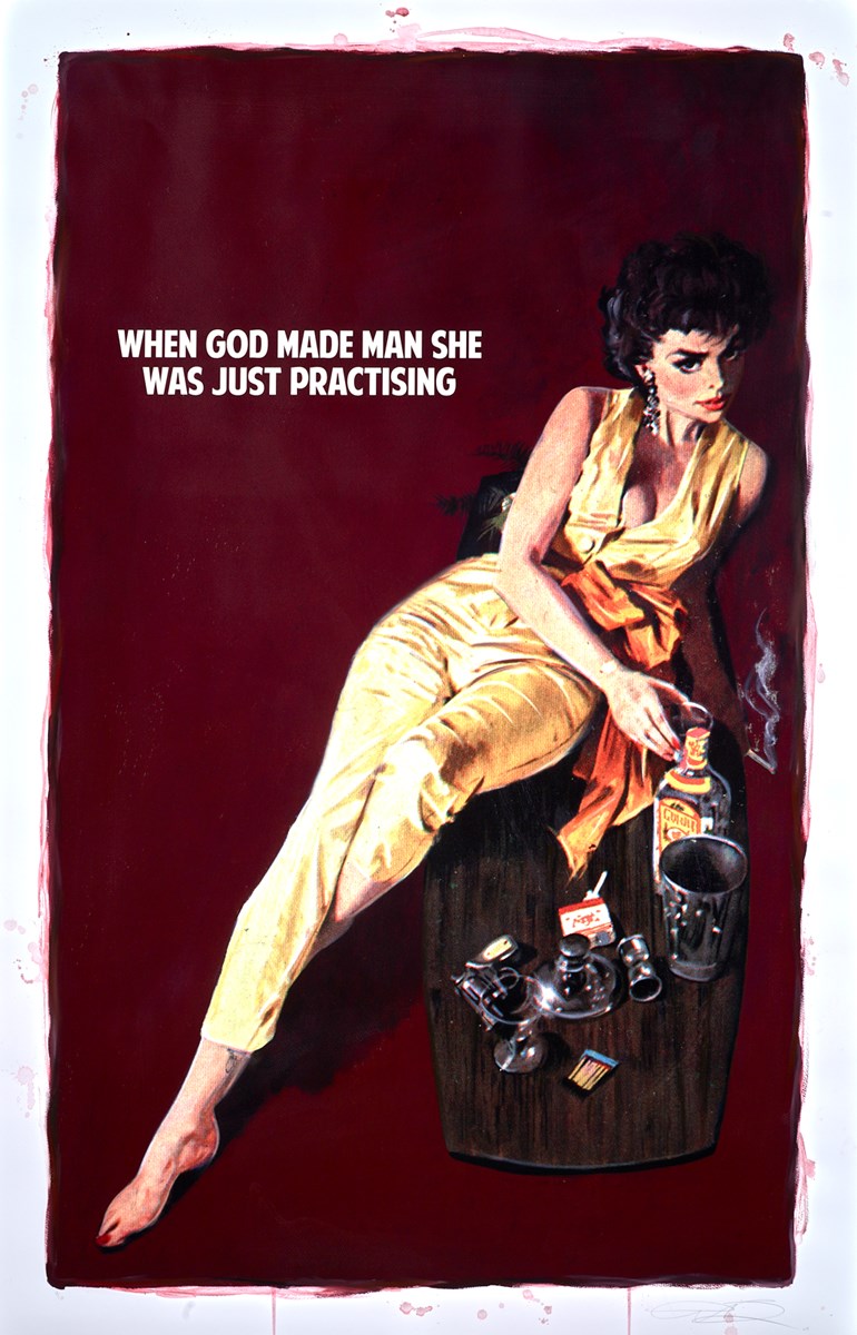 When God Made Man She Was Just Practising (Claret)
