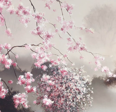 Through Blossom Fields I (Detail2)