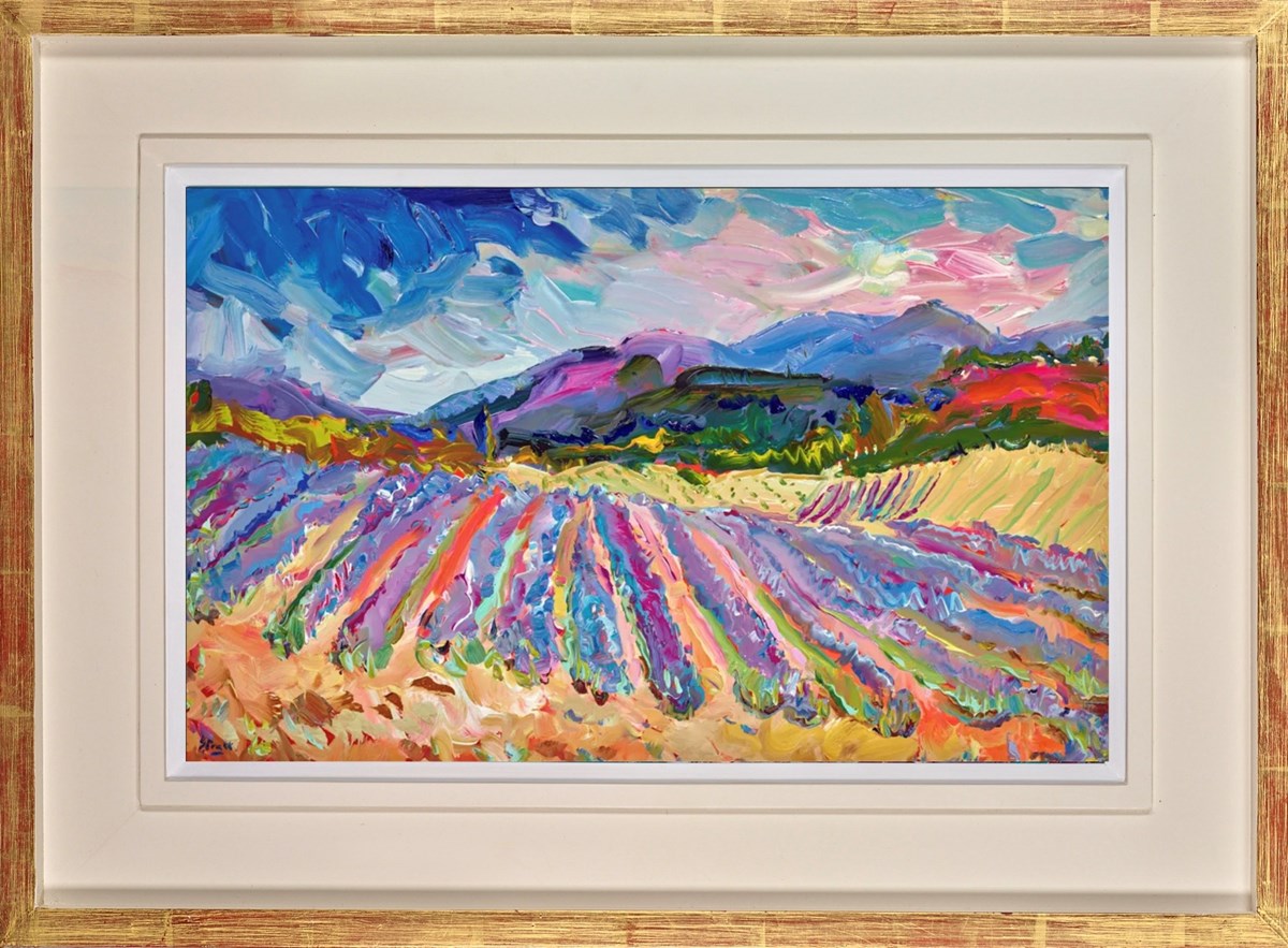 Lavender Near Aurel (Framed)