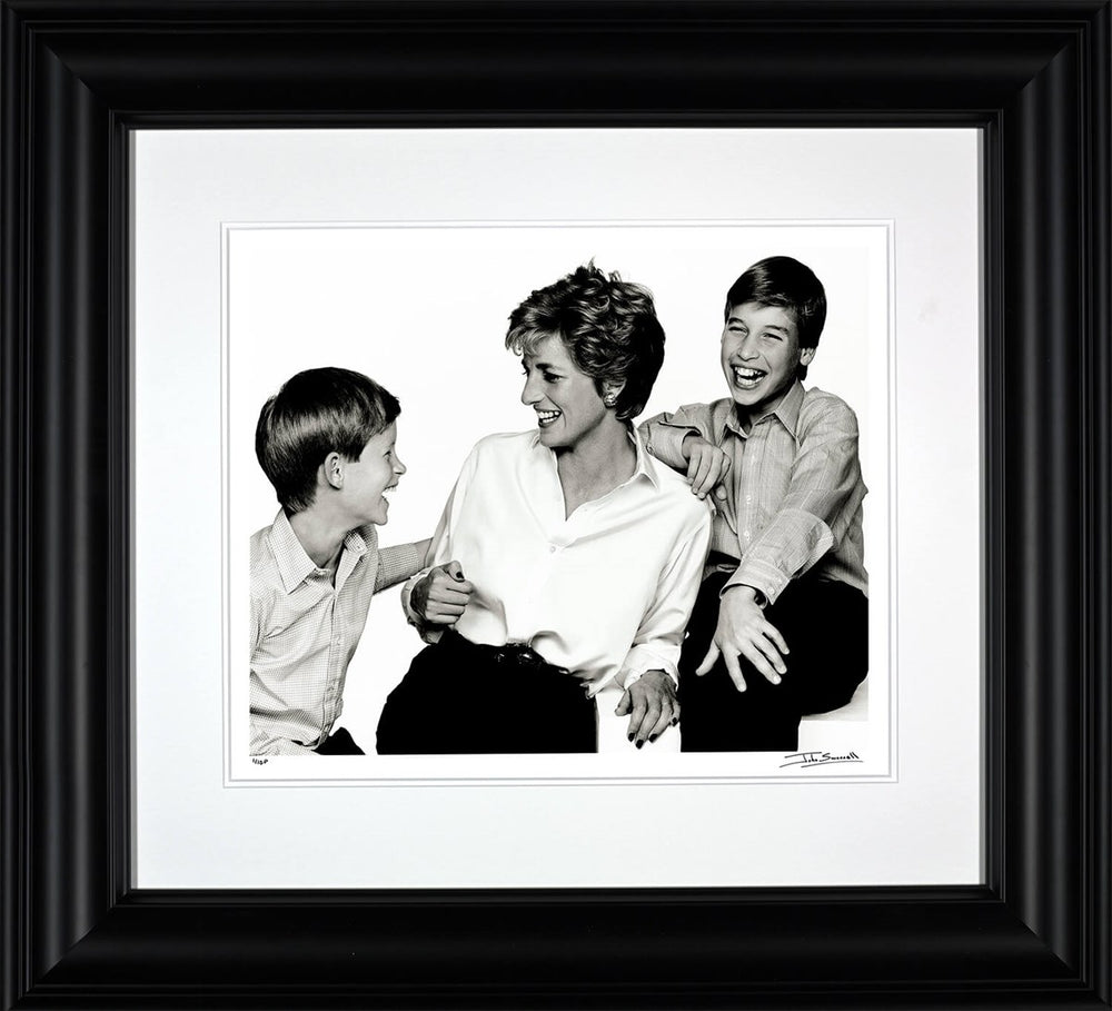 Princess Diana, Prince WIlliam & Prince Harry 1994 (Framed)