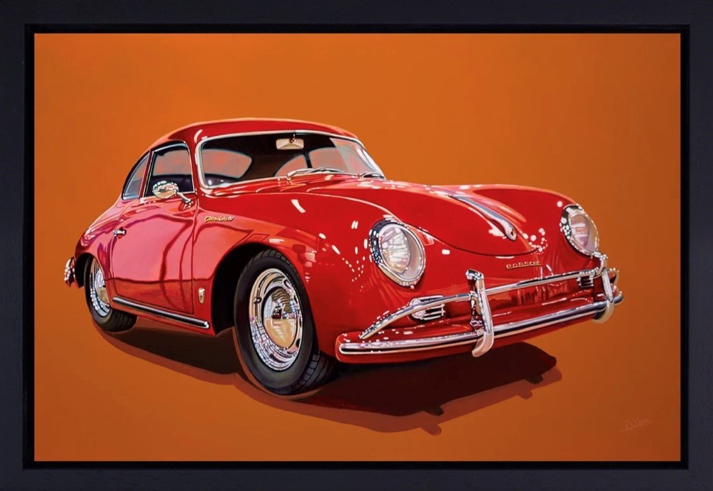 1955 Porsche 356 Continental Coupe (Framed)