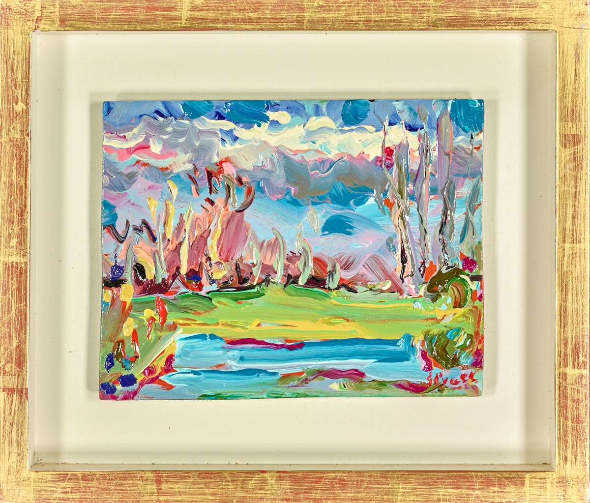 Spring Greens Foxhill (Framed)