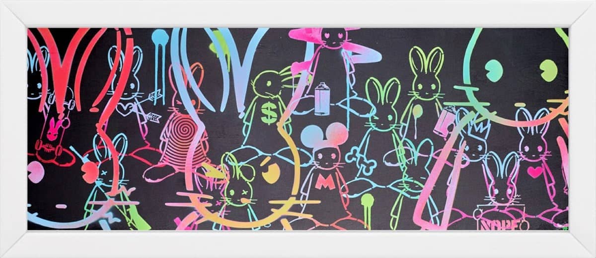 19 Rabbits (Framed)