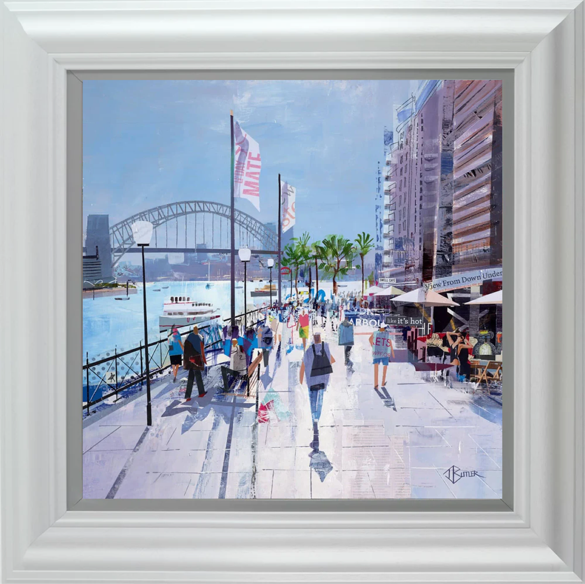 Harbour Crowd (Framed)