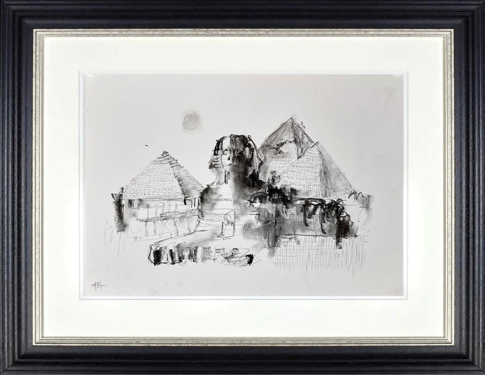 Egyptian Pyramids II (Sketch) (Framed)