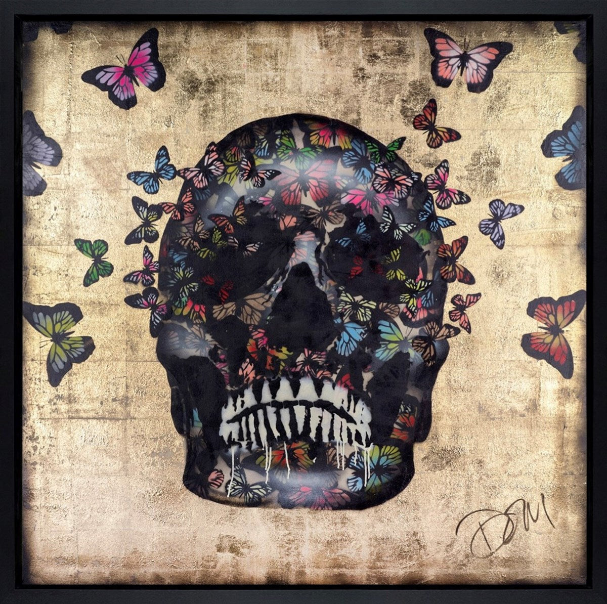 Butterfly Skull II (Framed)