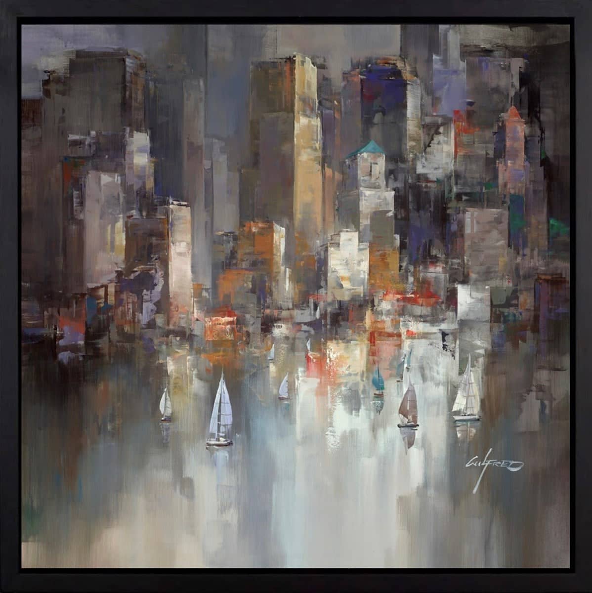 Manhattan Reflections V (Framed)