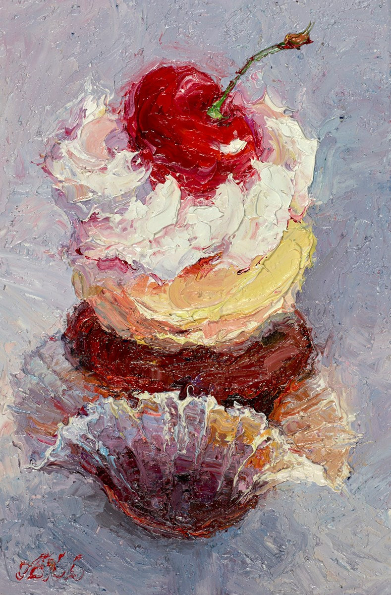 Cupcake Portrait: Cherry III