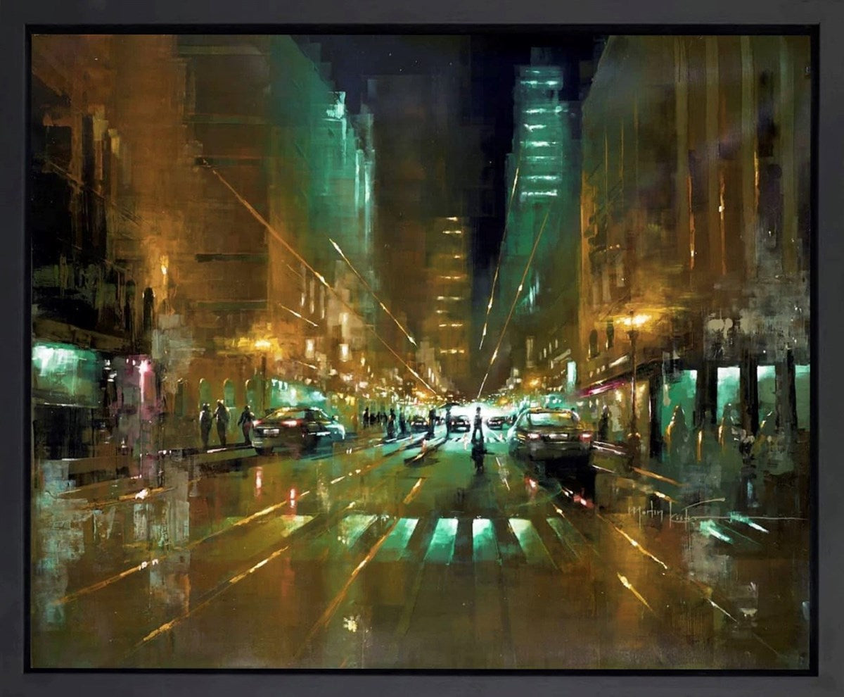 New York Midnight In The City VI (Framed)