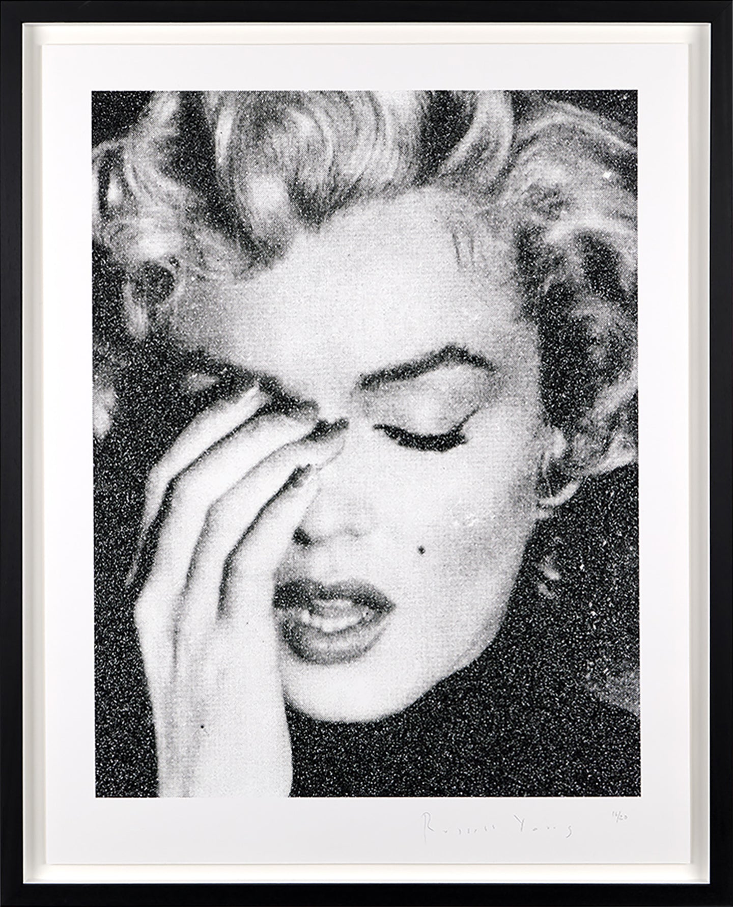 Marilyn Crying (Black & White)
